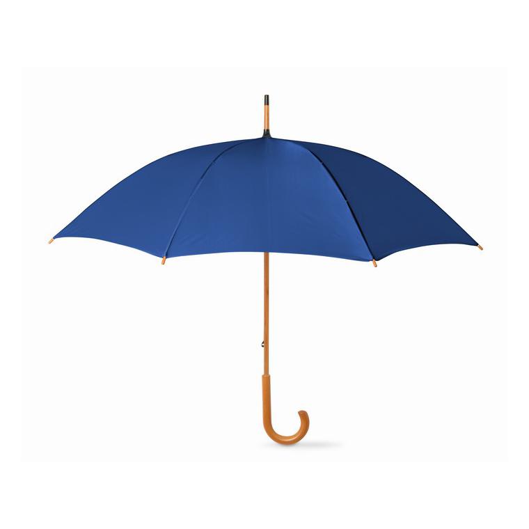 Umbrelă cu mâner din lemn CALA Albastru