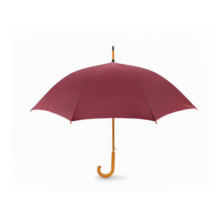 Umbrelă automată/ mâner lemn CUMULI Vișiniu