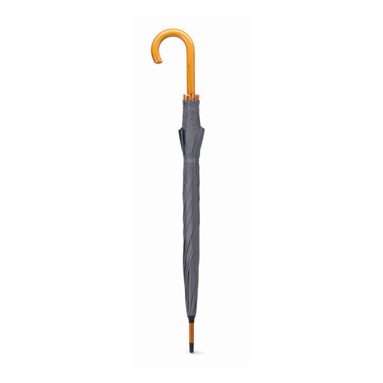 Umbrelă automată/ mâner lemn CUMULI Gri