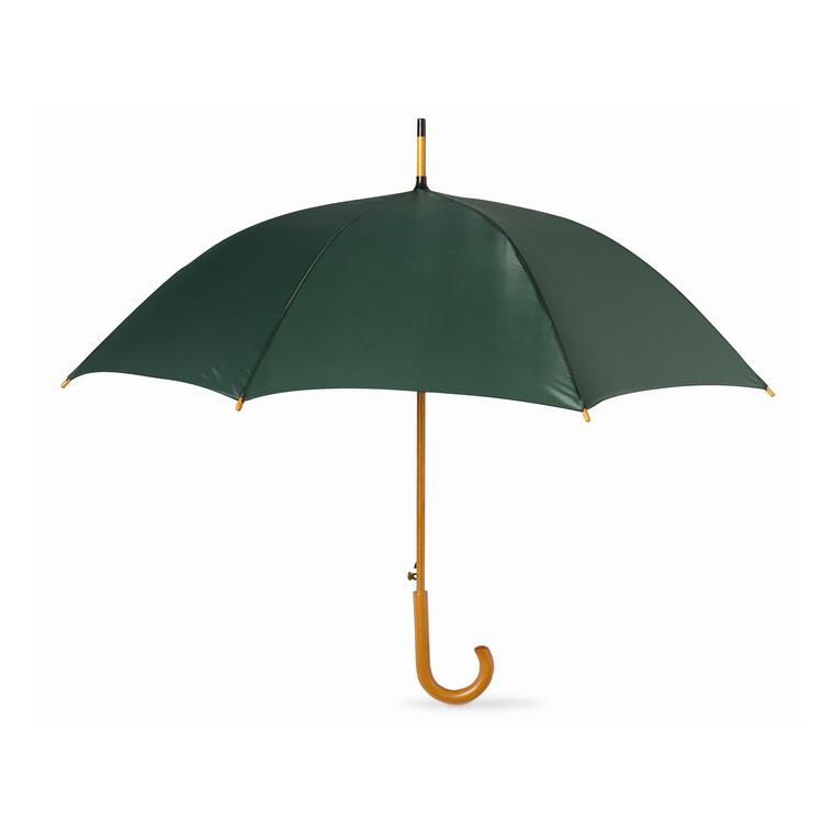 Umbrelă automată/ mâner lemn CUMULI Verde