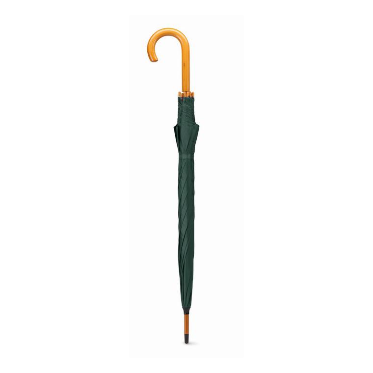Umbrelă automată/ mâner lemn CUMULI Verde
