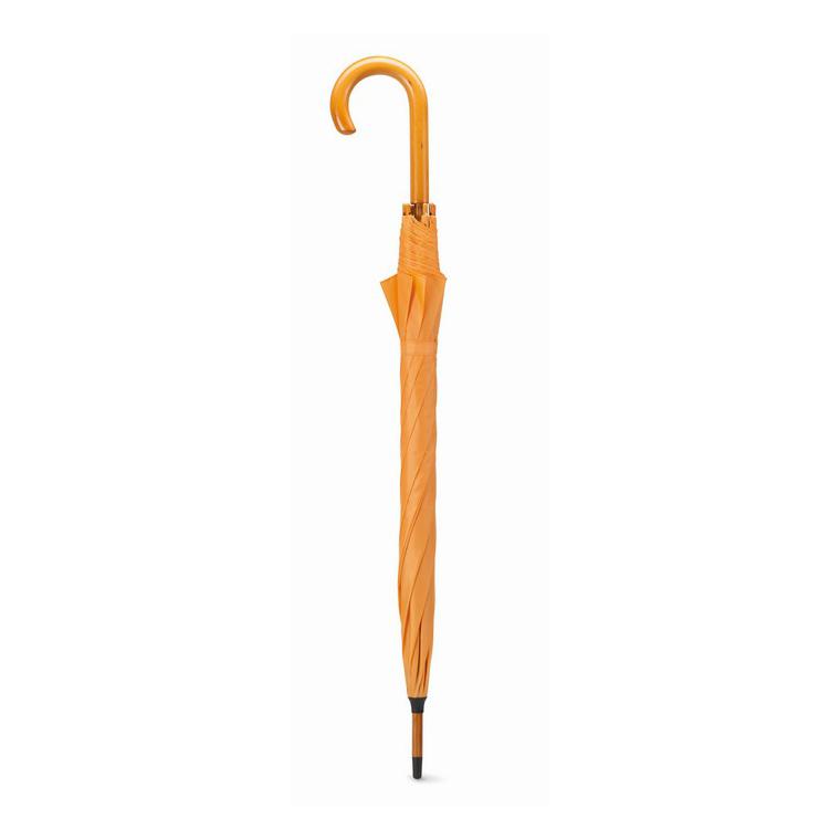 Umbrelă automată/ mâner lemn CUMULI Portocaliu