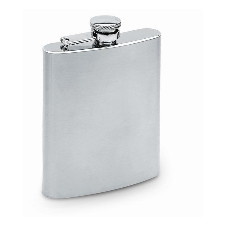 Ploșcă îngustă, volum 200 ml. SLIMMY FLASK Argintiu mat