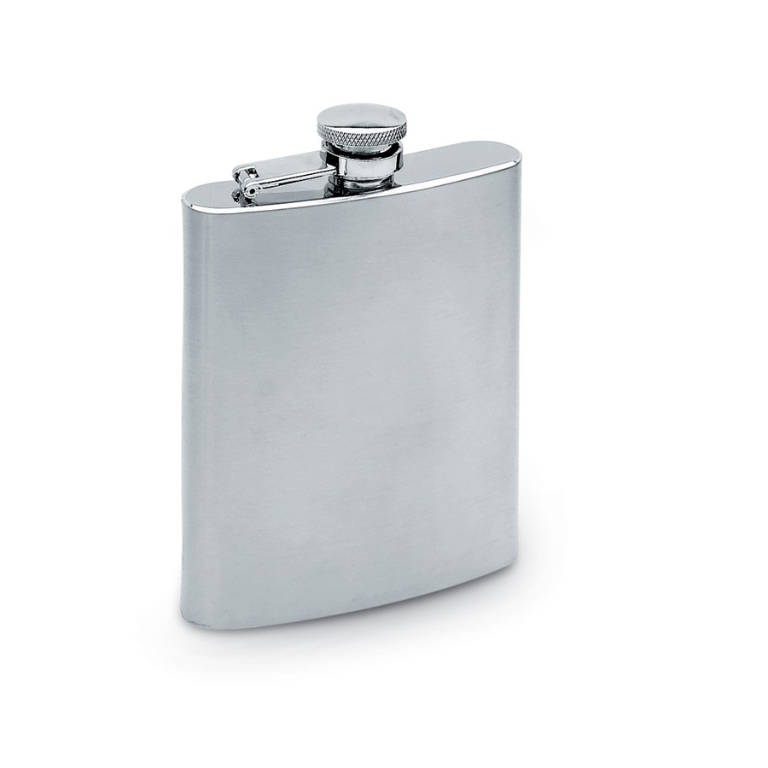 Ploșcă îngustă, volum 200 ml. SLIMMY FLASK Argintiu mat