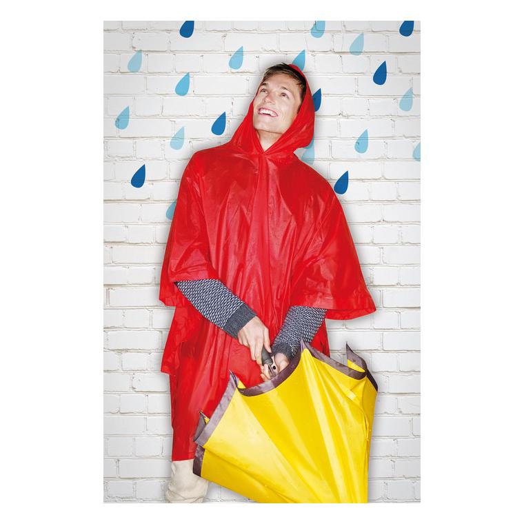 Impermeabil cu glugă în husă REGAL Roșu