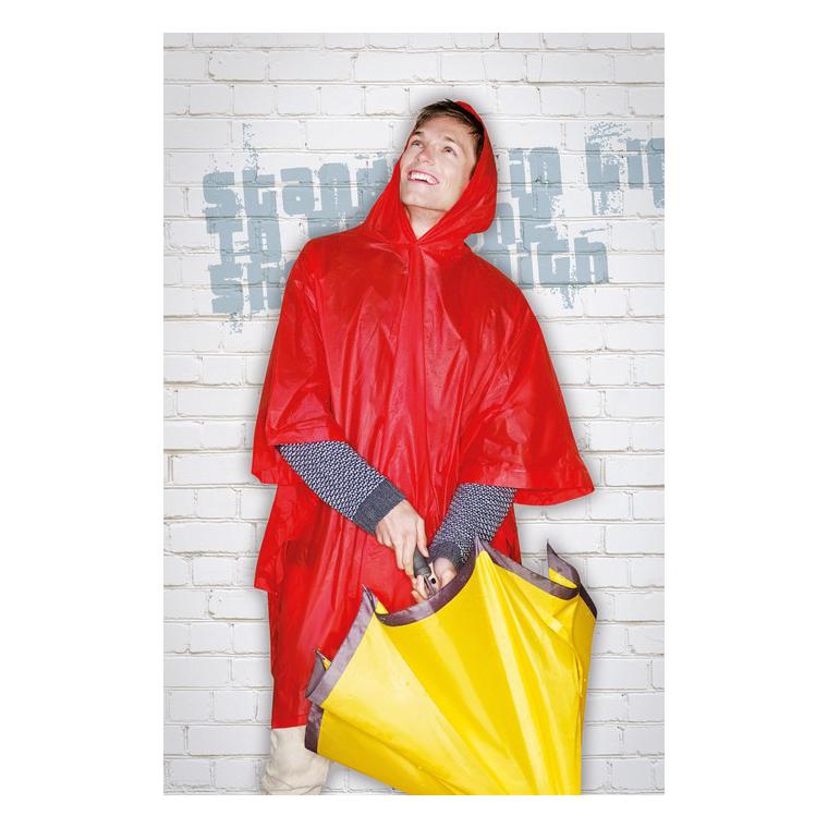 Impermeabil cu glugă în husă REGAL Roșu