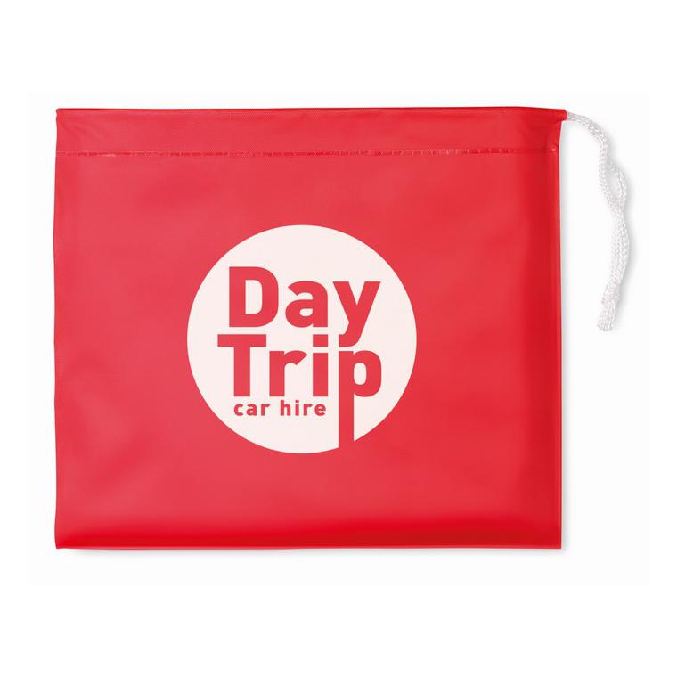 Impermeabil cu glugă în husă REGAL Roșu