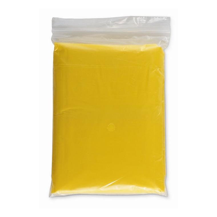 Impermeabil cu glugă în husă SPRINKLE Galben