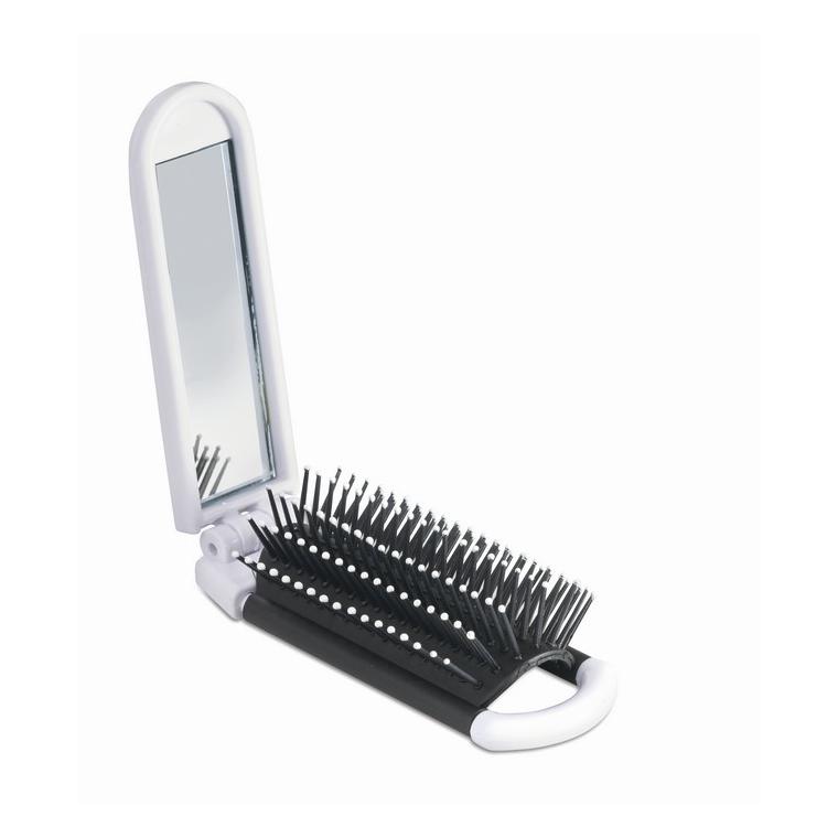 Oglindă şi perie pliabilă ALWAYS Alb