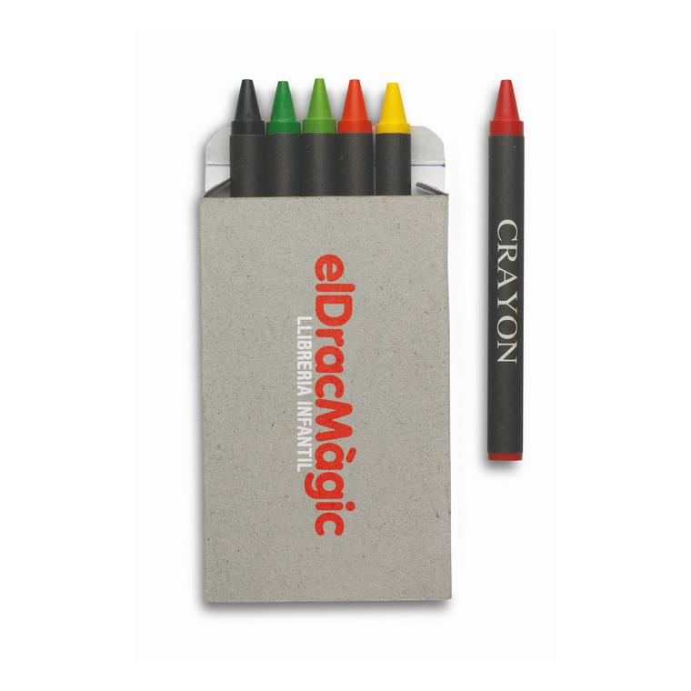 Set de 6 creioane cerate BRABO Multicolor