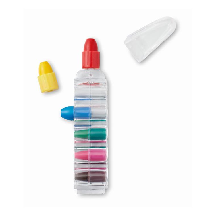 Set de 6 creioane cerate MAGIC Transparent