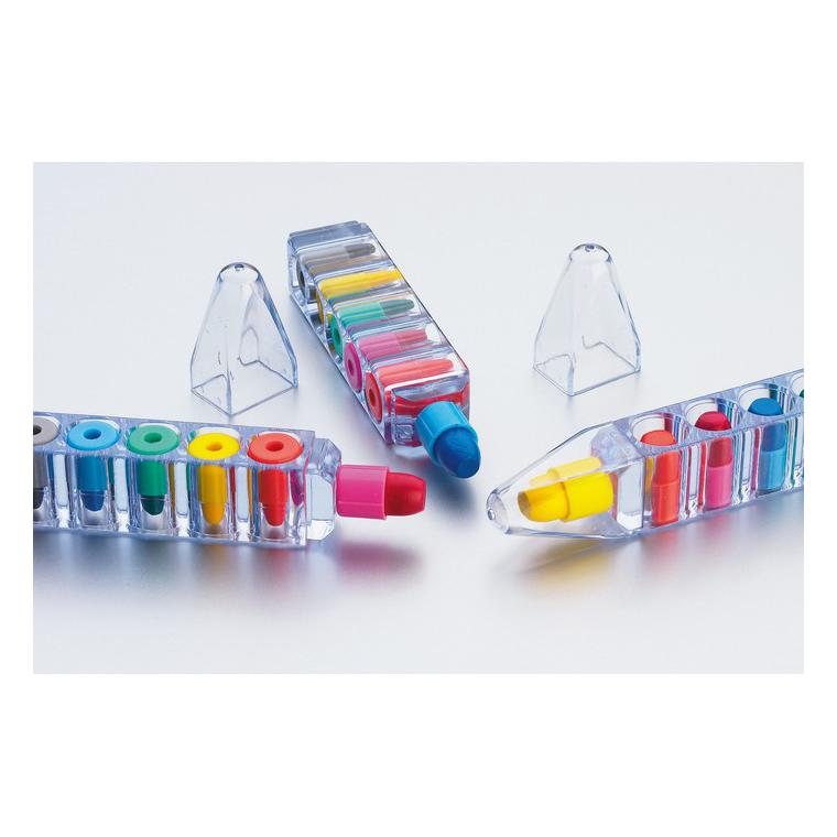 Set de 6 creioane cerate MAGIC Transparent
