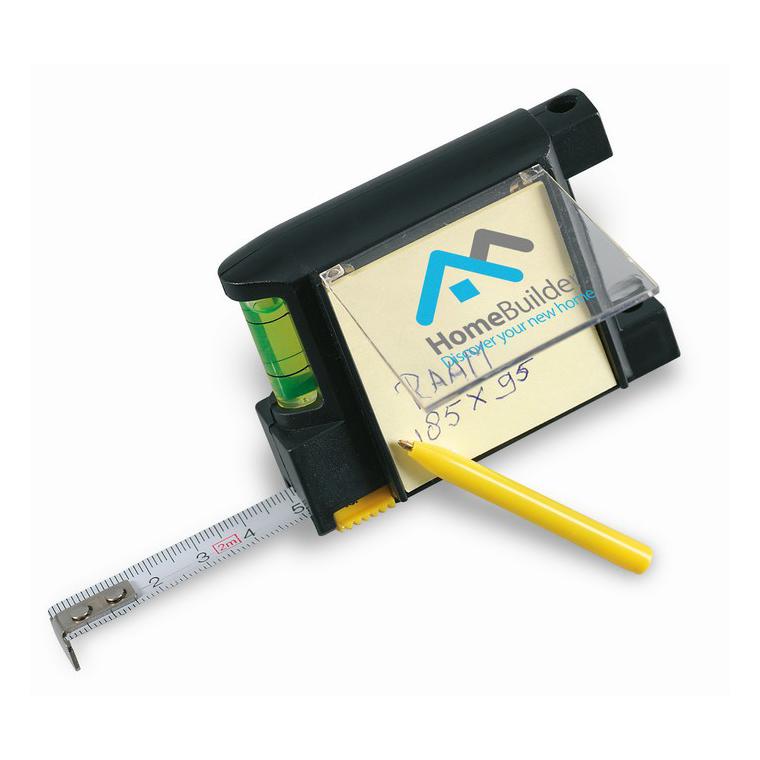 Ruletă 2 metri cu notițe COLINDALES Negru