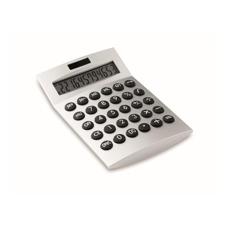 Calculator solar 12 cifre BASICS Argintiu mat