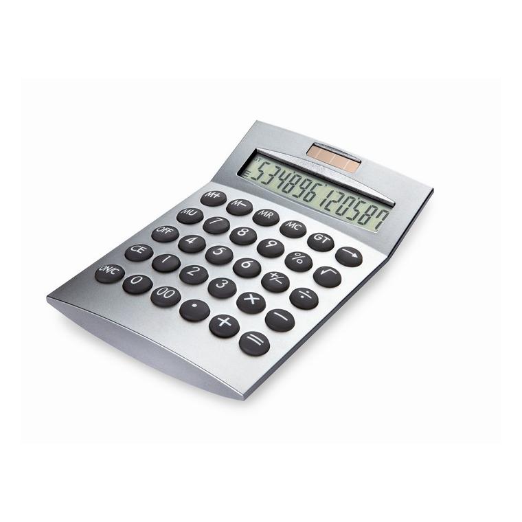 Calculator solar 12 cifre BASICS Argintiu mat