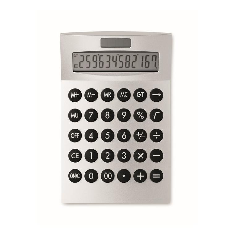 Calculator solar 12 cifre BASICS Argintiu mat