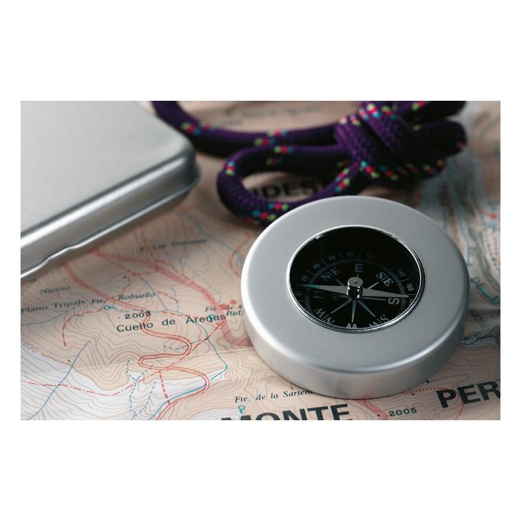 Busolă clasică din aluminiu TARGET Argintiu mat