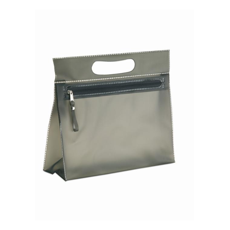 Borsetă transparentă din PVC MOONLIGHT Negru