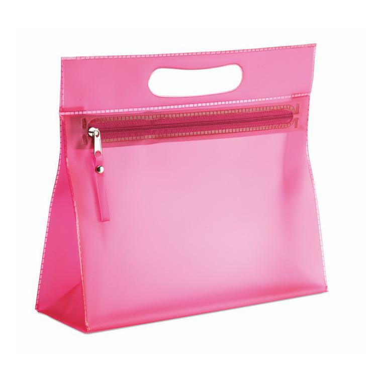 Borsetă transparentă din PVC MOONLIGHT Fuchsia
