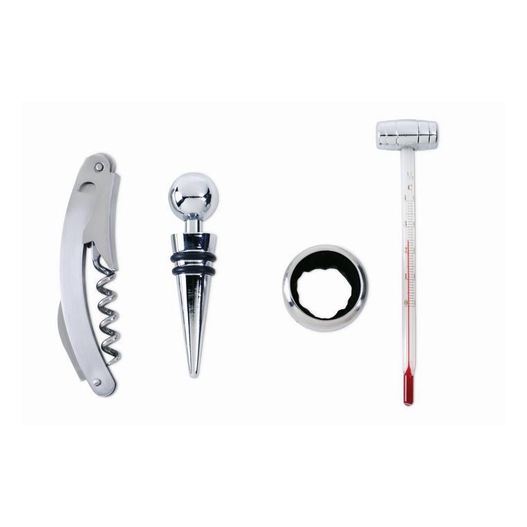 Set elegant pentru vin PREMIUM Argintiu