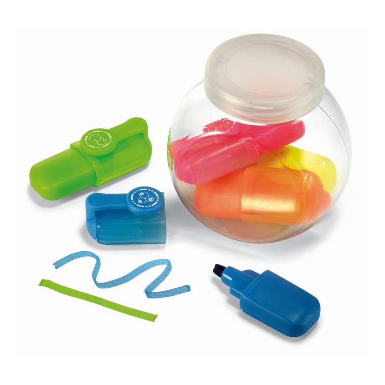 5 textmarkere în cutie mică FUN FOR FIVE Multicolor