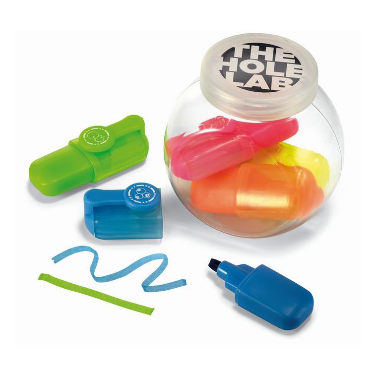 5 textmarkere în cutie mică FUN FOR FIVE Multicolor