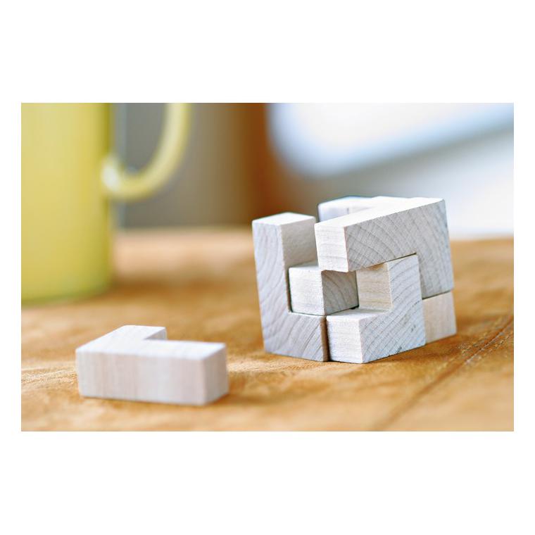 Puzzle 7 piese din lemn TRIKESNATS Natur