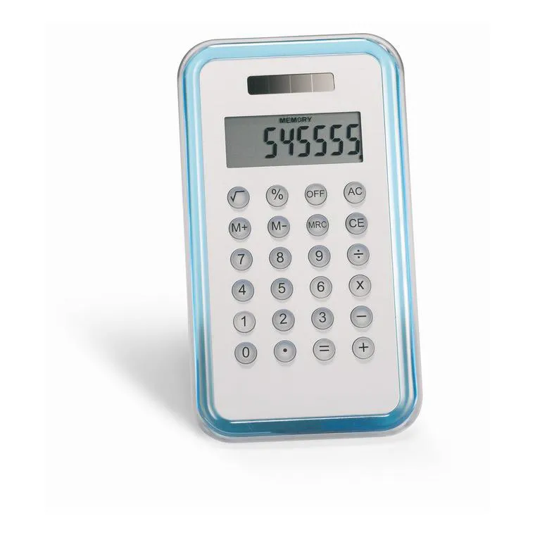 Calculator cu 8 cifre CULCA Albastru transparent