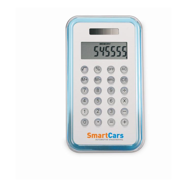 Calculator cu 8 cifre CULCA Albastru transparent