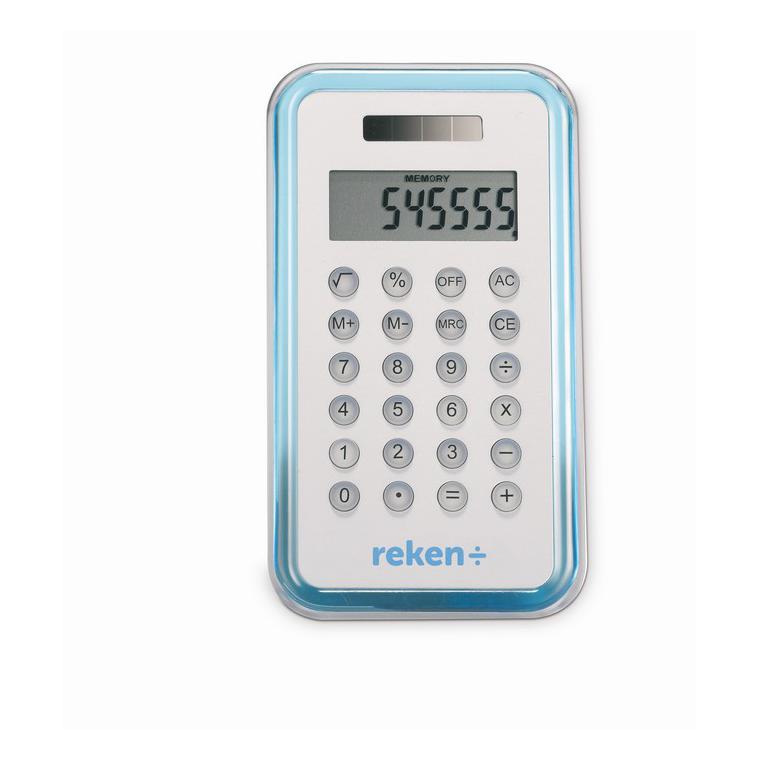 Calculator cu 8 cifre CULCA Albastru transparent
