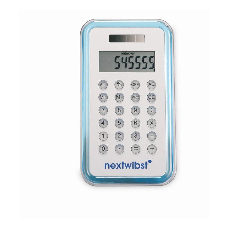Calculator cu 8 cifre CULCA Albastru transparent