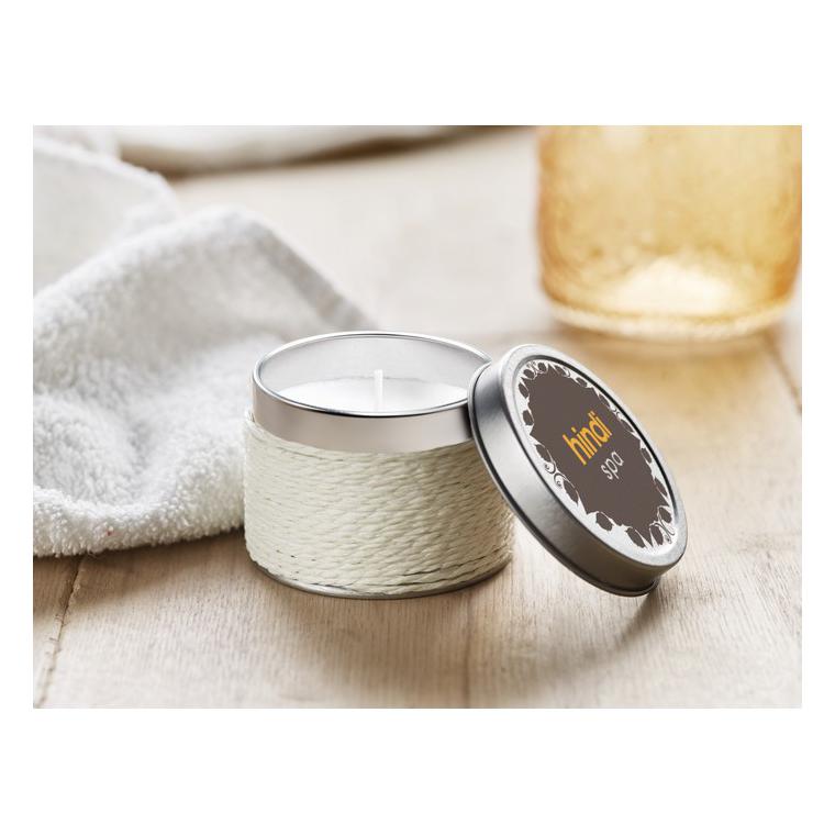 Lumânăre parfumată în cutie DELICIOUS Alb