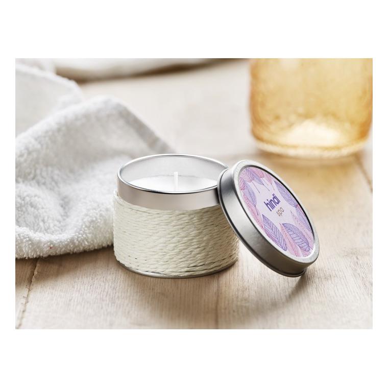 Lumânăre parfumată în cutie DELICIOUS Alb