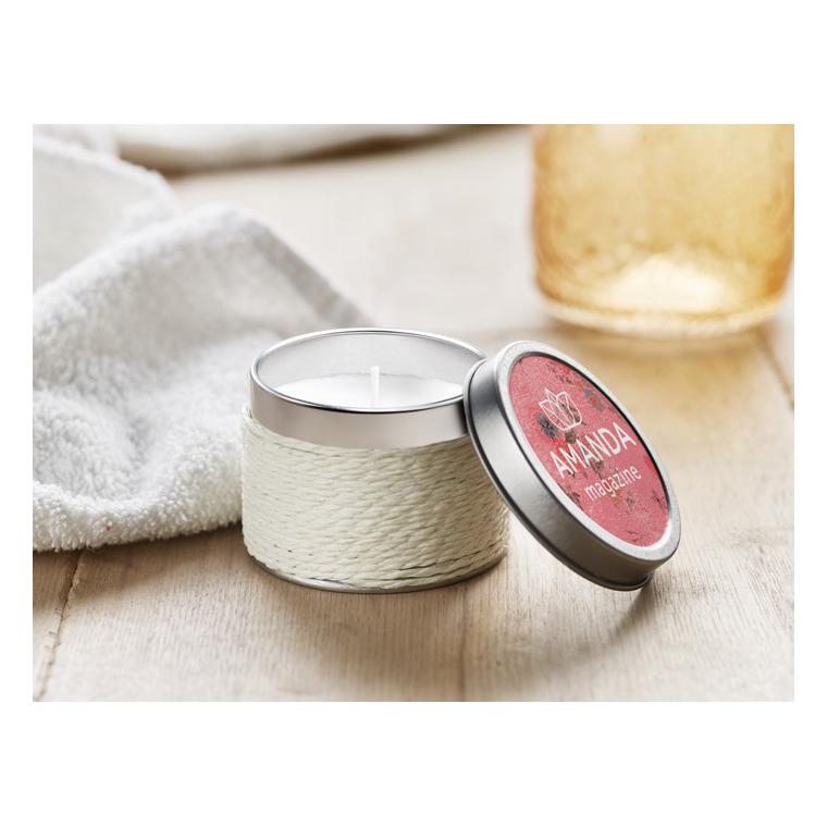 Lumânăre parfumată în cutie DELICIOUS Alb