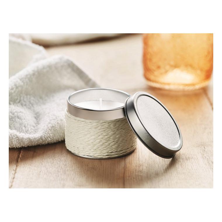 Lumânăre parfumată în cutie DELICIOUS Alb