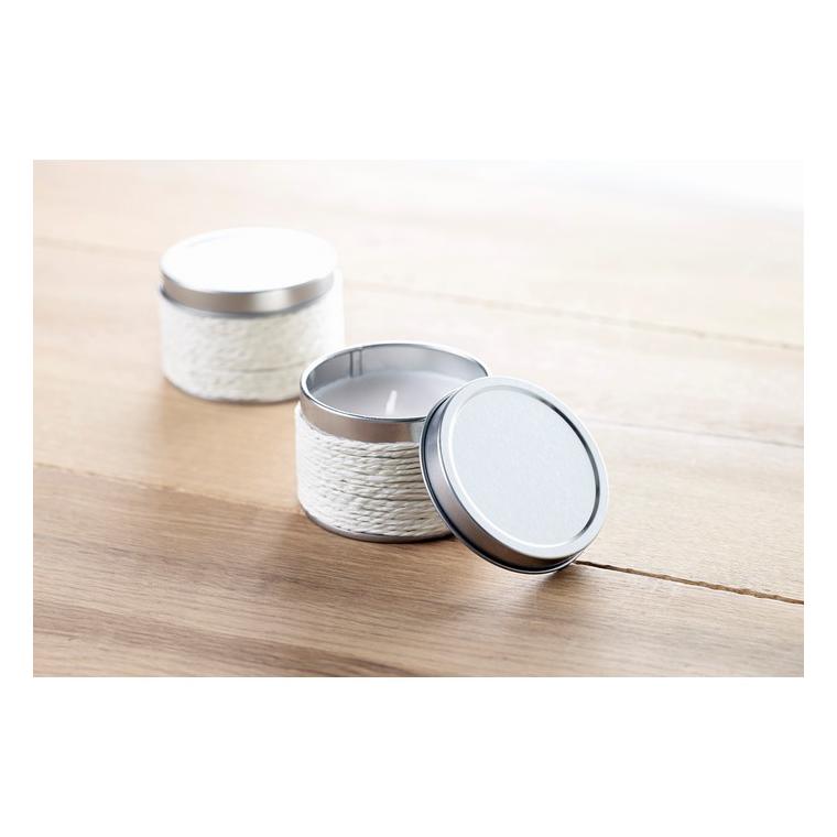 Lumânăre parfumată în cutie DELICIOUS Alb