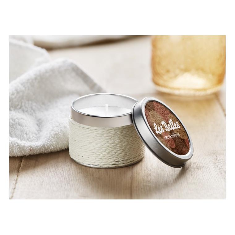 Lumânăre parfumată în cutie DELICIOUS Alb