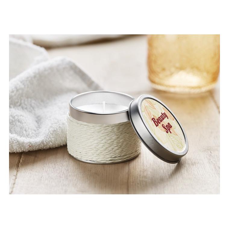 Lumânăre parfumată în cutie DELICIOUS Alb