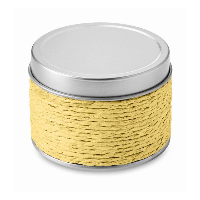 Lumânăre parfumată în cutie DELICIOUS Galben