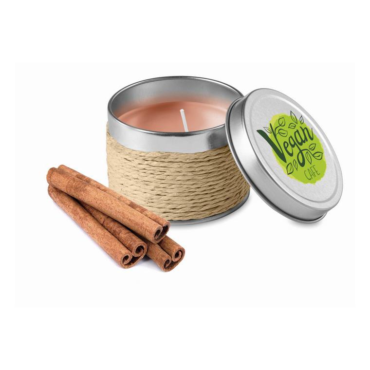 Lumânăre parfumată în cutie DELICIOUS Bej