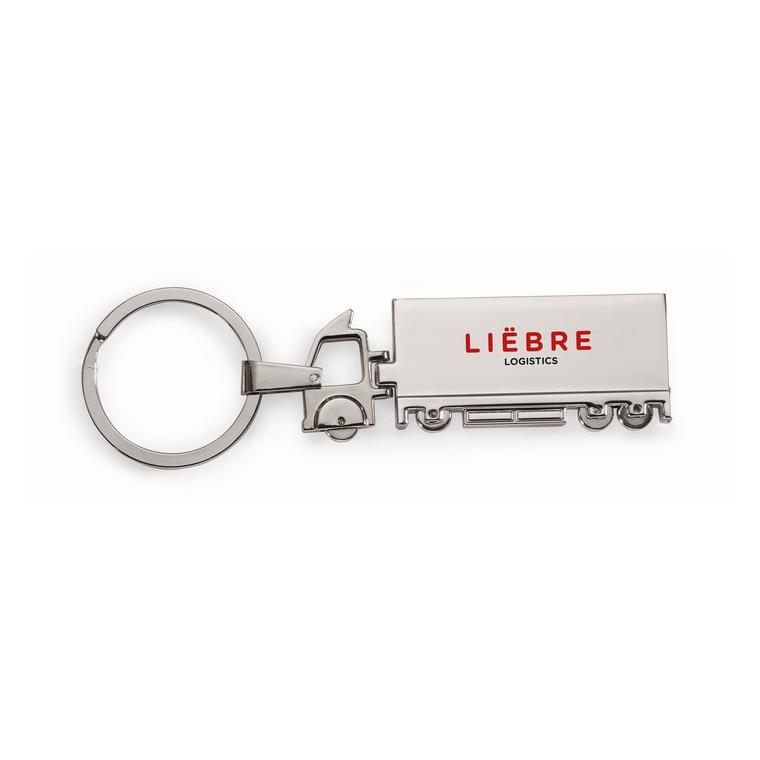 Breloc metalic/ formă camion TRUCKY Argintiu