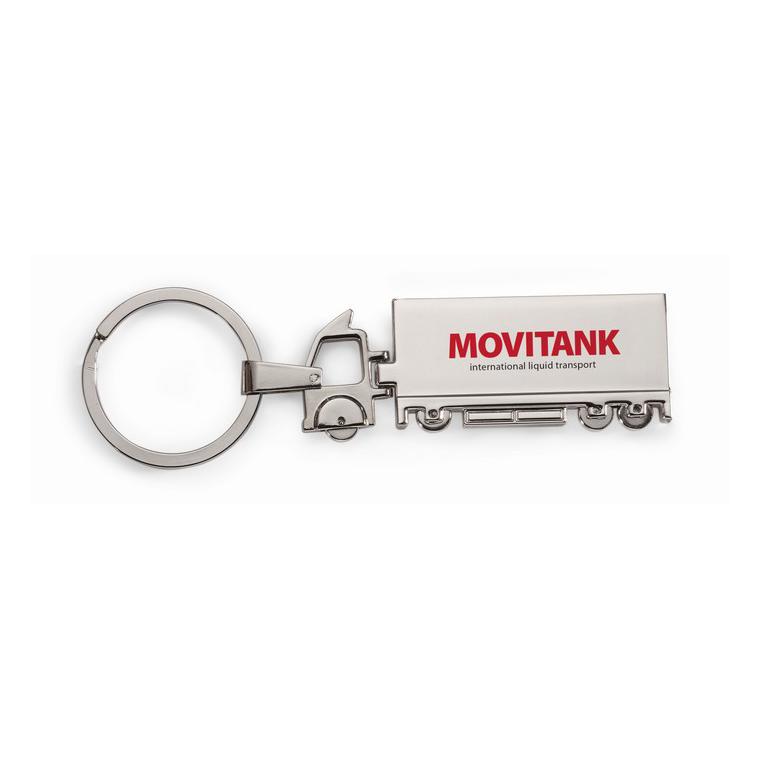 Breloc metalic/ formă camion TRUCKY Argintiu