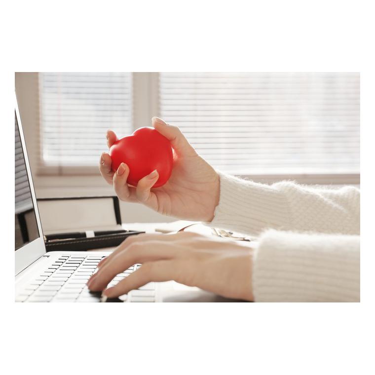 Anti-stress heart PU material LOVY Roșu