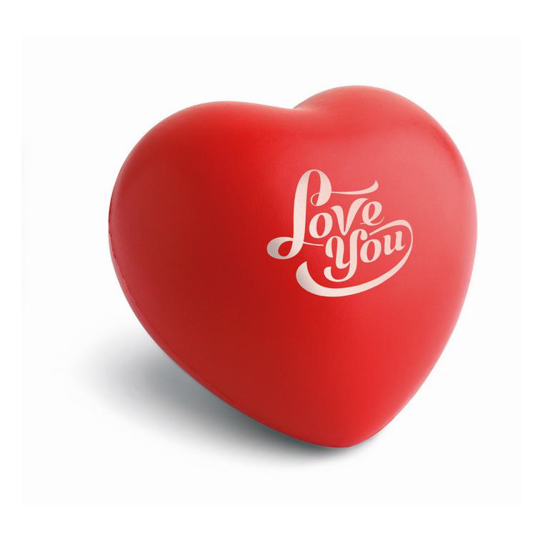 Anti-stress heart PU material LOVY Roșu