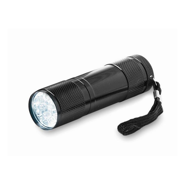 Lanternă cu LED in cutie metal LED PLUS Negru