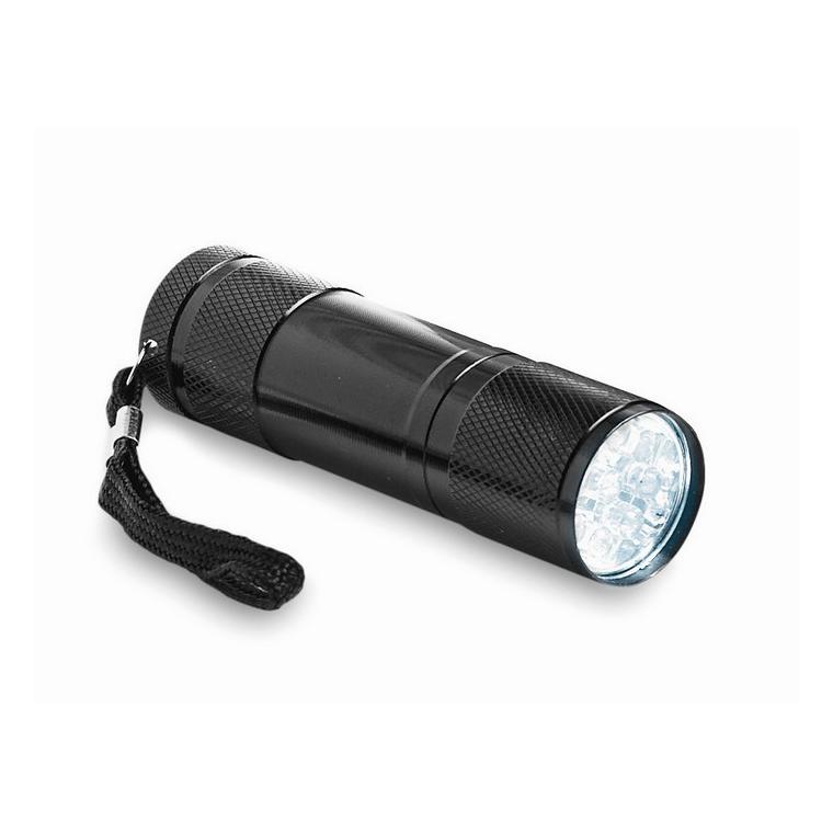 Lanternă cu LED in cutie metal LED PLUS Negru