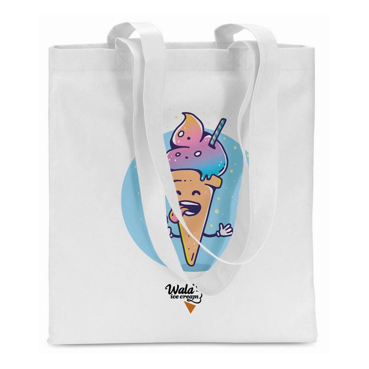 Sacoşă de cumpărături neţesut TOTECOLOR Alb