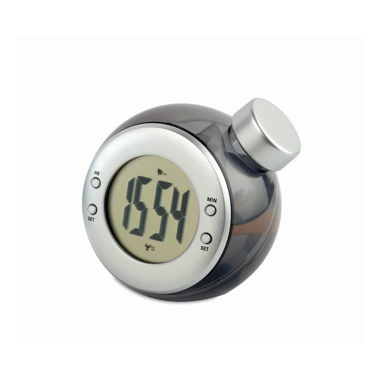 Ceas cu funcţionare pe lichid DROPPY Argintiu mat