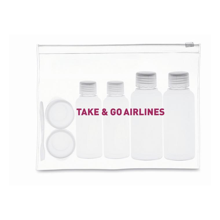 Bagaj cabină cu 6 sticle AIRPRO Transparent