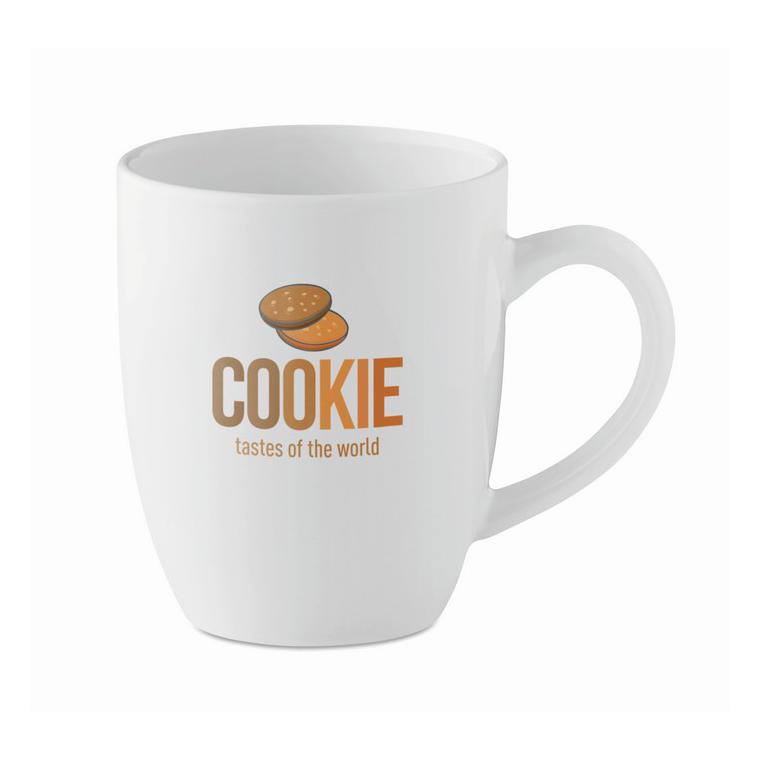 Cană modernă din ceramică TRENT Alb